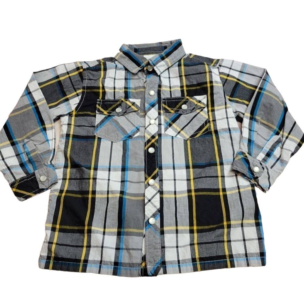 WonderKids plaid buttondown shirt 4T